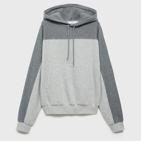 Mango Light Grey cotton Hoodie NWT - Picture 2 of 5